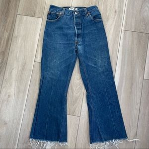 RE/DONE x Levi’s Cropped Flare high-waisted jeans